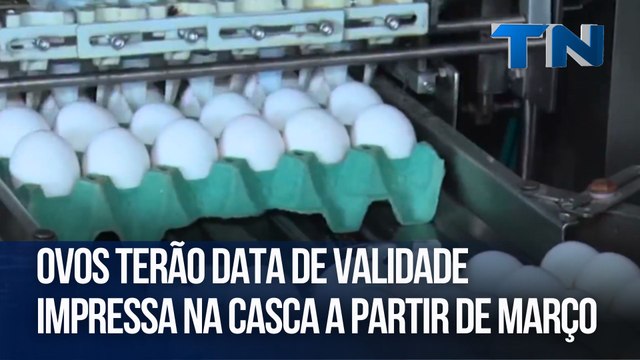 Ovos terão data de validade impressa na casca a partir de março