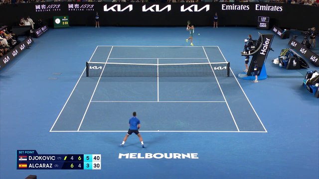 Lo más destacado de Novak Djokovic v Carlos Alcaraz | Cuartos de final del Abierto de Australia 2025