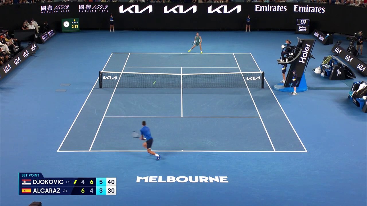¡Novak Djokovic gana el tercer set después de un punto espectacular! | Abierto de Australia 2025