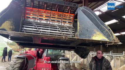 Un godet nettoyeur pour les betteraves fourragères