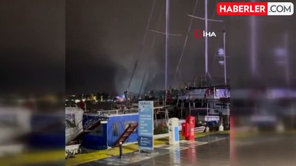 Bodrum Marina'da Hortum Paniği