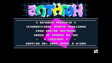 Amiga Cracktro International Sports Challenge By Anthrox (1992)