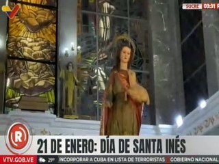 Pueblo del Edo. Sucre rinden homenaje a su patrona eclesiástica Santa Inés cada 21 de enero