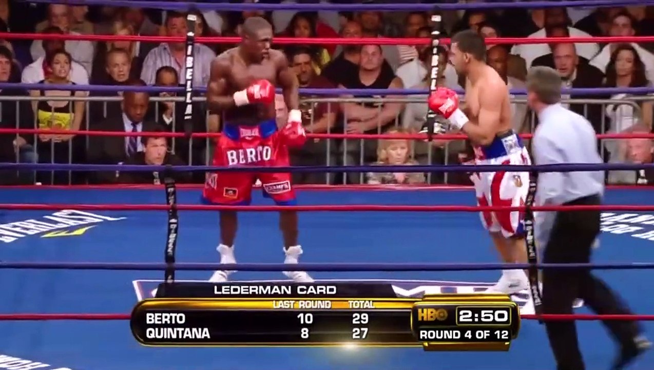 Andre Berto vs Carlos Quintana - HBO 4-10-2010