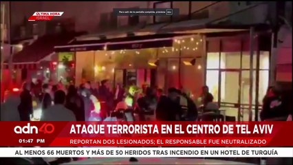 🚨¡Última Hora! Ataque terrorista en el centro de Tel Aviv en Israel deja dos lesionados