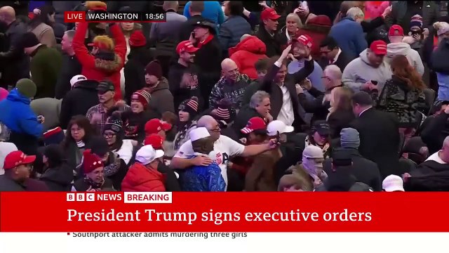 President Trump signs executive orders and withdraws US from Paris climate agreement BBC News