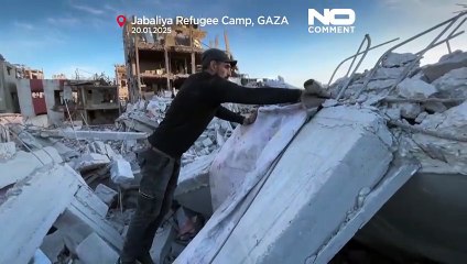 A Gaza, i palestinesi tornano nelle loro case distrutte dopo 15 mesi di conflitto