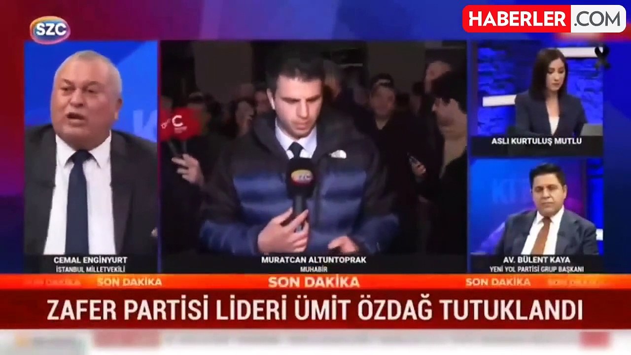 Ümit Özdağ'ın tutuklandığını duyan Cemal Enginyurt canlı yayında çileden çıktı