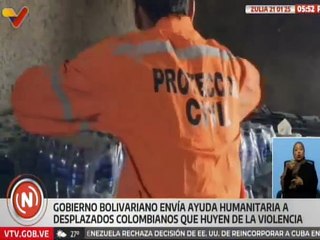 Gobierno Nacional envió gandolas con ayuda humanitaria para los desplazados que llegan al Zulia