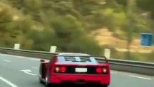 سائق يقود سيارة لاندو نوريس فيراري F40 ويعرضها لحادث