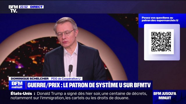 Négociations commerciales: Les plus grandes entreprises demandent de 5 à 7% de hausse , indique Dominique Schelcher (PDG de Coopérative U)