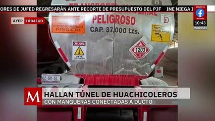 Hallan túnel huachicolero en Hidalgo; hay 12 detenidos