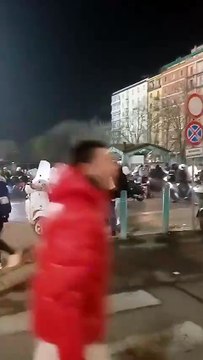 Vittoria Bologna in Champions, festa e suoni di clacson fuori dal Dall'Ara