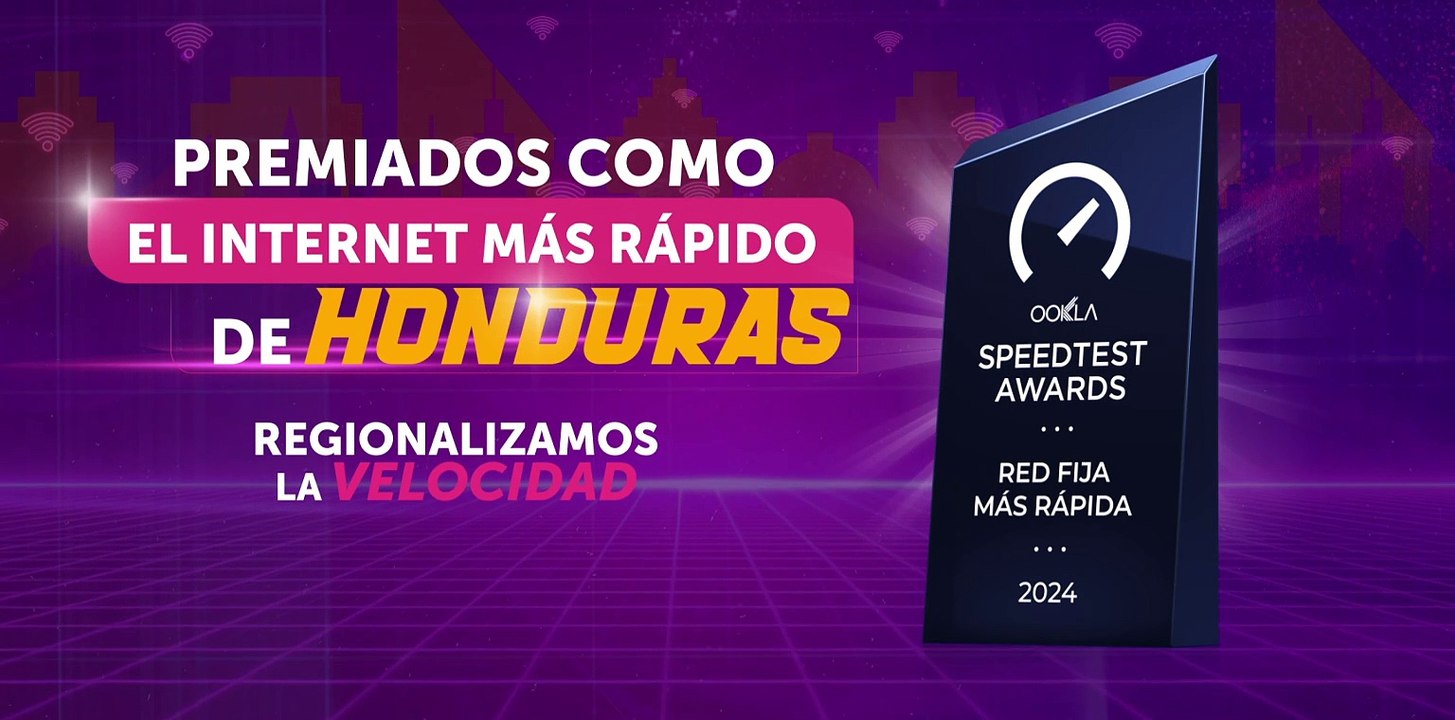 Cable Color recibe premio de firma internacional por tener la red fija más rápida de Honduras