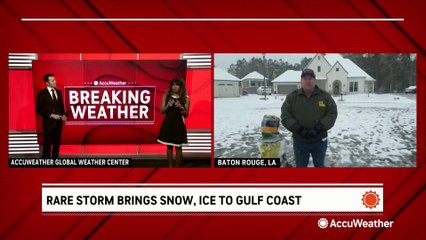 'It's unbelievable:' Louisiana lieutenant governor says he's never seen snow like this