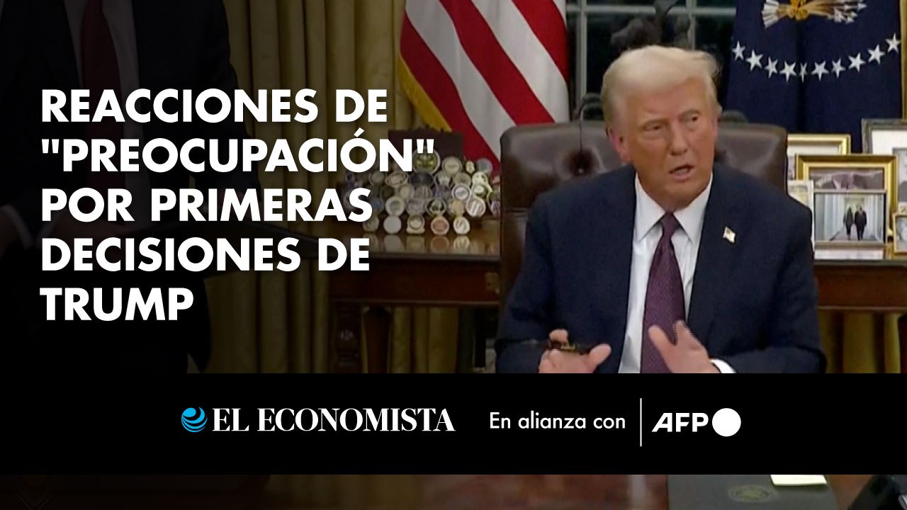 Reacciones de "preocupación" por primeras decisiones de Trump