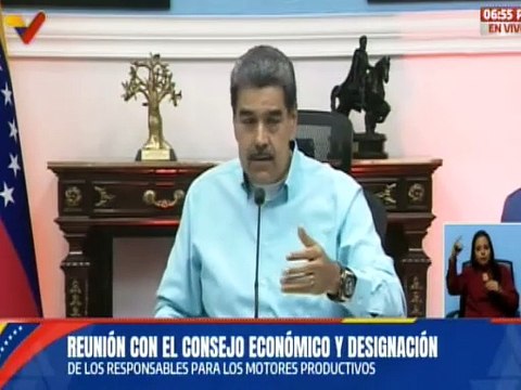 Pdte. Maduro anuncia los jefes de motores del sector emprendimiento, economía y telecomunicaciones