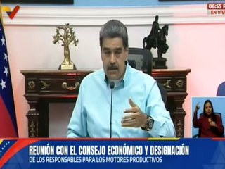 Pdte. Maduro anuncia los jefes de motores del sector emprendimiento, economía y telecomunicaciones