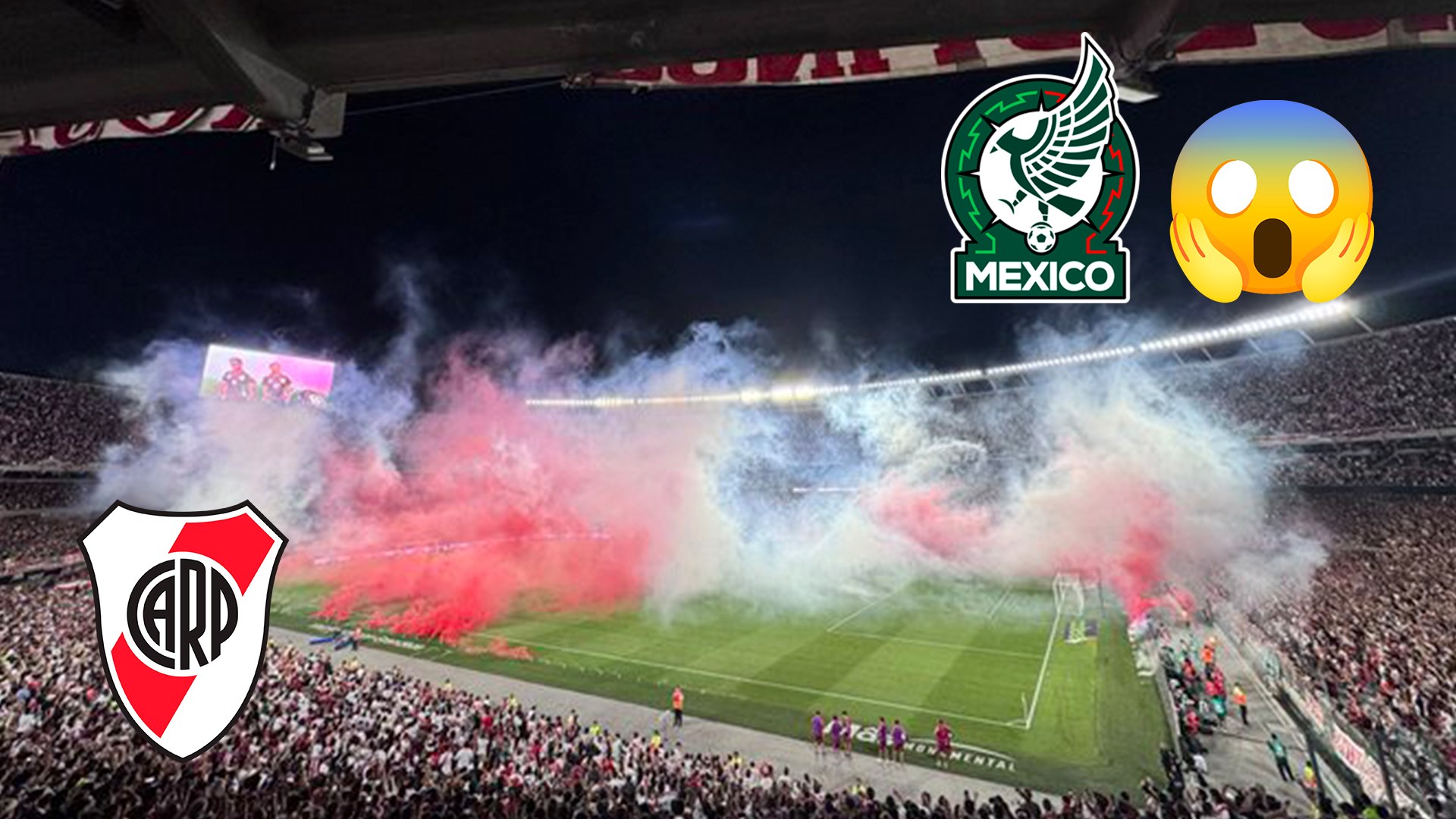 Seleccin Mexicana: Aficionados argentinos abuchean el himno nacional en El Monumental en juego contra River Plate