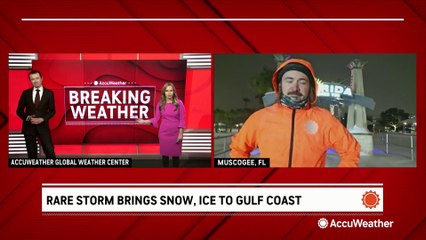 Likely record-breaking snow falls in Florida