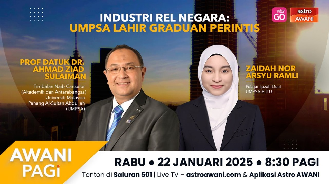 AWANI Pagi: Industri Rel Negara: UMPSA lahir graduan perintis