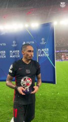 Raphinha, flamante MVP del Benfica-Barça de Champions League