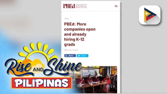 Mayorya ng mga kompanya sa bansa, nagha-hire ng senior high school graduates batay sa Job Outlook Survey