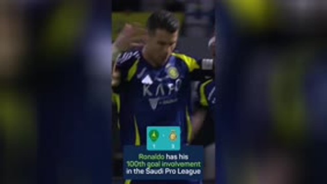 Ronaldo reaches 100 Saudi Pro League goal involvements