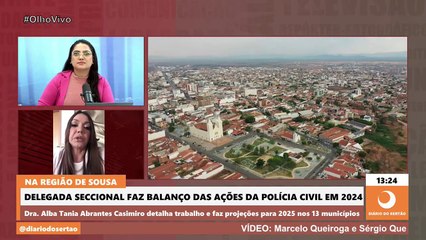 Regiões de Sousa e Pombal reduzem número de homicídios pelo 2º ano seguido, informa delegada