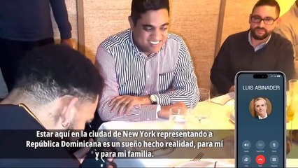 Luis Abinader habla vía telefónica con Karl Towns "estoy orgulloso de lo que hace"