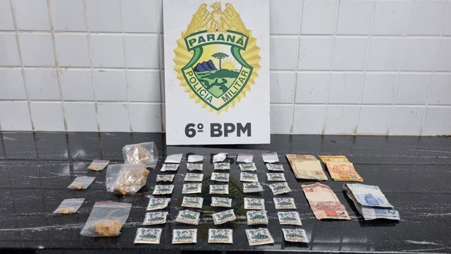 Delivery de drogas: Pelotão de Choque realiza apreensão de drogas em ação no Bairro Interlagos