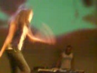 lana a la soiréé tecktonik