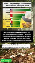 8 negara dengan skor indikator makanan halal tertinggi di dunia kita harus bangga