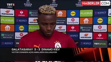 Osimhen'den maç sonu sitem: Pası kime verebilirim diye bakıyorum