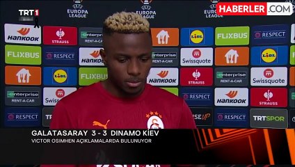 Osimhen'den maç sonu sitem: Pası kime verebilirim diye bakıyorum
