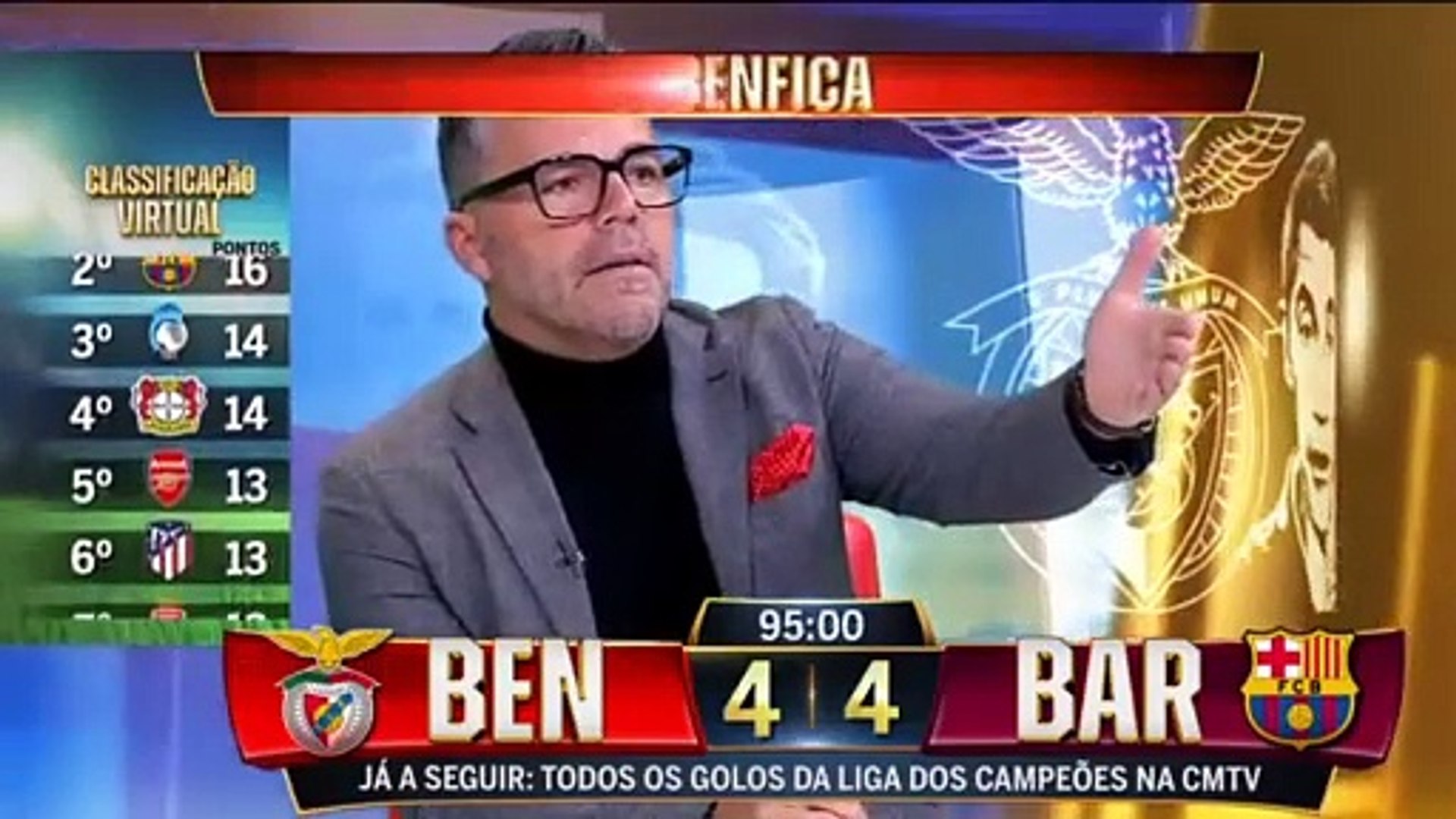 As se vivi en la televisin portuguesa el decisivo gol de Raphinha ante el Benfica