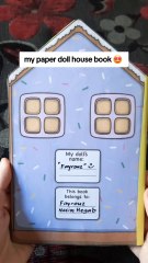 My DIY paper doll house book