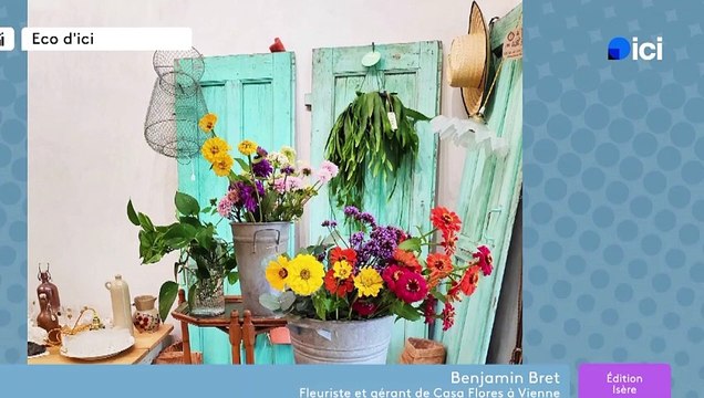 A Vienne, il vend des fleurs en circuits courts : Les fleurs en magasin le mardi matin ont été coupées la veille