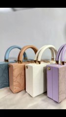 Elegant Floral Carved Wooden Top Handle Bag | Fashion Gardi.