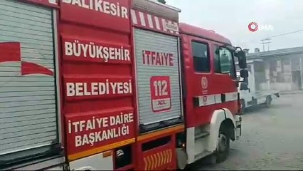 Bandırma’da Sanayide Korkutan Patlama! Sobaya Tiner Döktü, Yandı