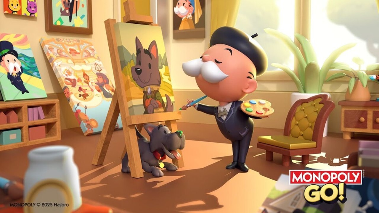 Monopoly go stellt per trailer das neue sticker-album "artful tales" vor