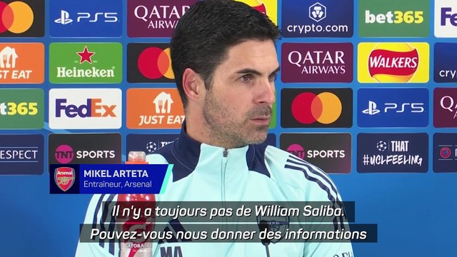Saliba toujours absent, Arteta espère un retour avant le match contre City