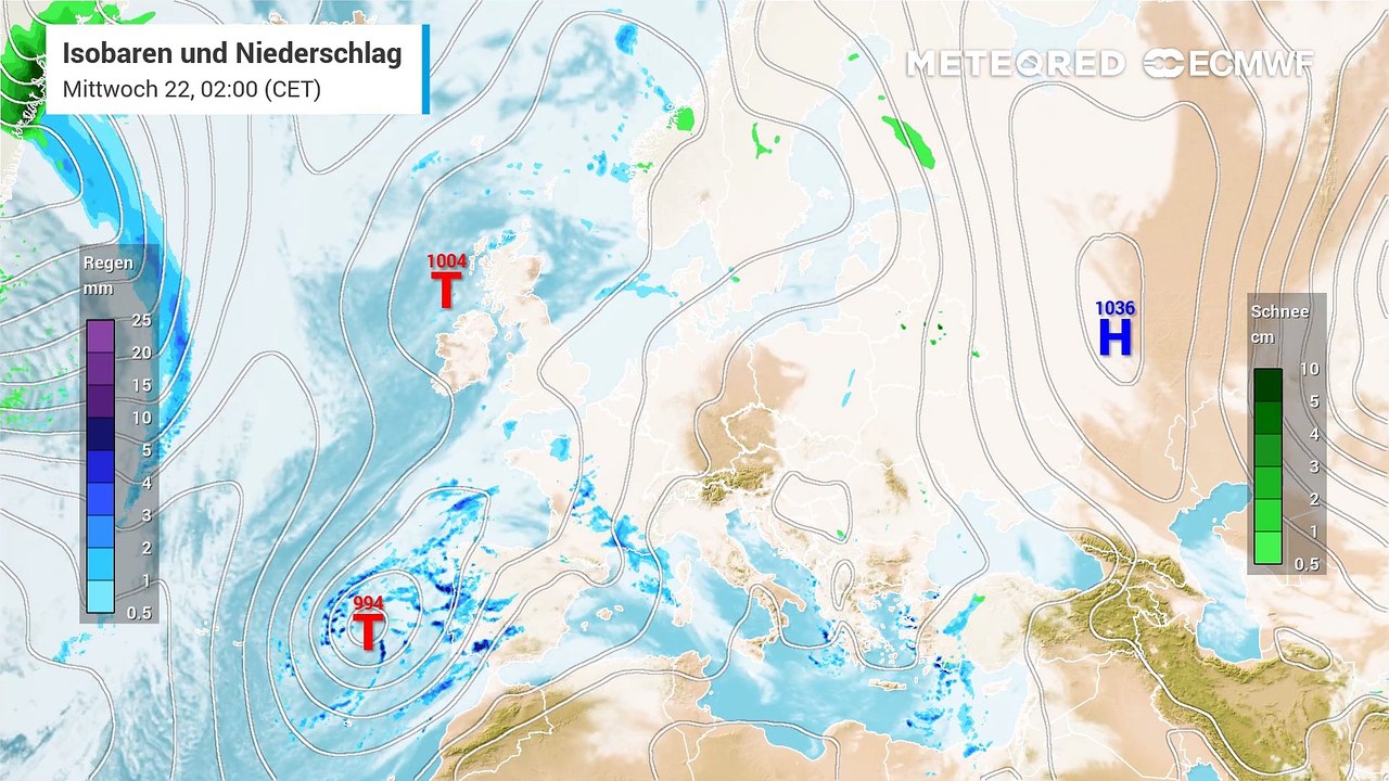 Ein Orkan in Hurrikanstärke zieht am Donnerstag nach Westeuropa: Er heißt Éowyn!