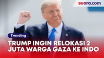 Donald Trump Ingin Relokasi 2 Juta Warga Gaza ke Indonesia, Netizen: Stres Itu Presiden