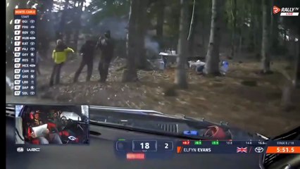 WRC 2025 Monte Carlo SS8 Evans Ice Spin