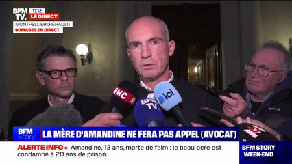 Mort d'Amandine: "Personne ne peut être qualifié de monstre", affirme l'avocat de la mère de la jeune fille