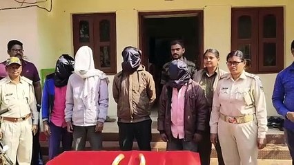 ରାଜ୍ୟ ବାହାରକୁ ଚାଲାଣ ବେଳେ ୨ ହାତୀ ଦାନ୍ତ ଜବତ   ୪ଜଣ ଗିରଫ, ଆନ୍ତଃରାଜ୍ୟ ଅପରାଧୀ ସାମିଲ