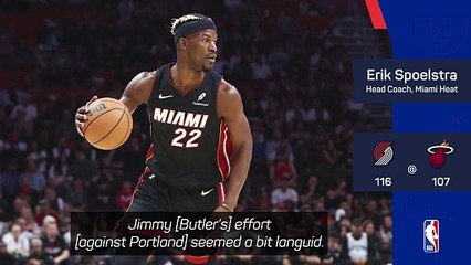 Spoelstra quizzed on Jimmy Butler after 'languid' Heat showing