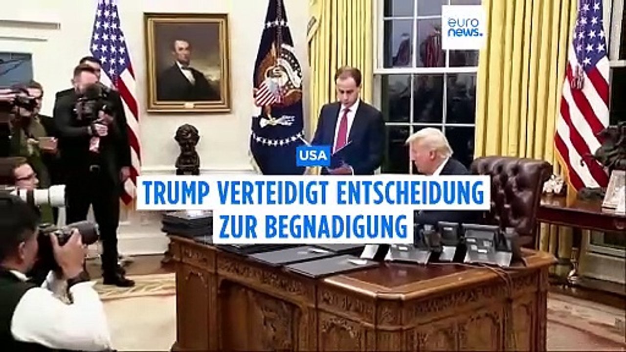 Trump verteidigt Begnadigung von Kapitol-Angreifern