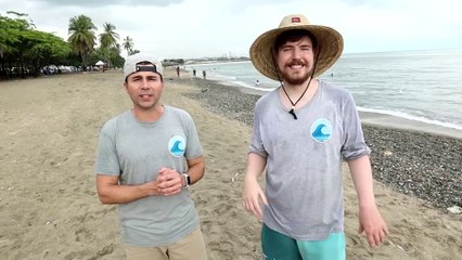 I Cleaned The World,s Dirtiest 🏖️ | Mr Beast |